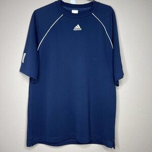 Adidas Climacool Men's Blue Short Sleeve Crew Neck Stretch T-Shirt Size M